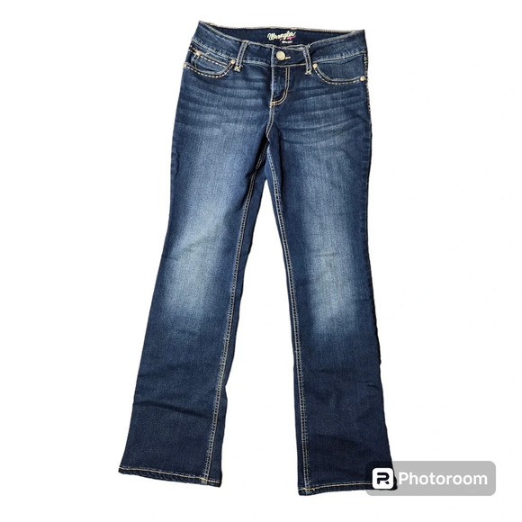 Wrangler Bootcut Distressed Jeans - Picture 1 of 7